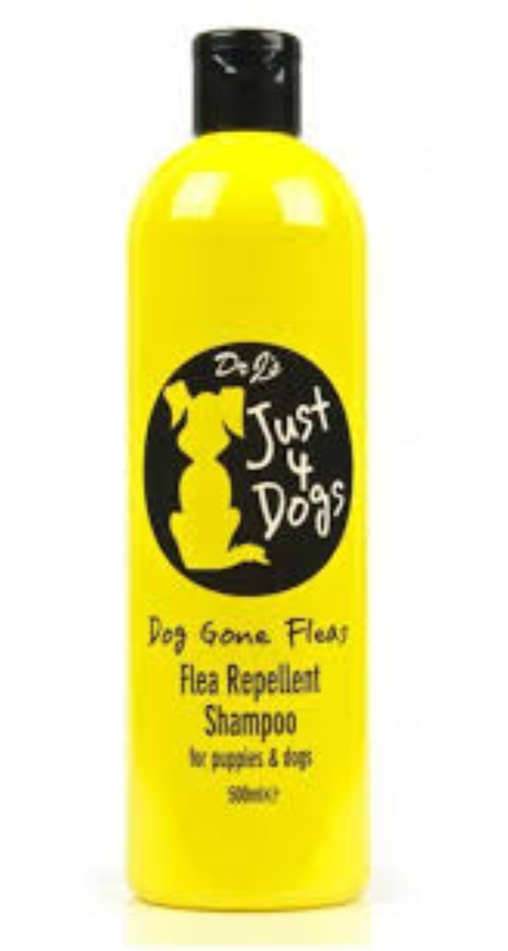 DR J'S JUST 4 DOGS FLEA REPELLANT SHAMPOO 500ML